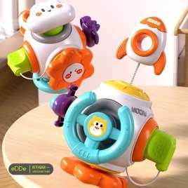 Развивающая игрушка - пазл для раннего развития малышей «Бизи-Шар Монтессори 6 в 1»